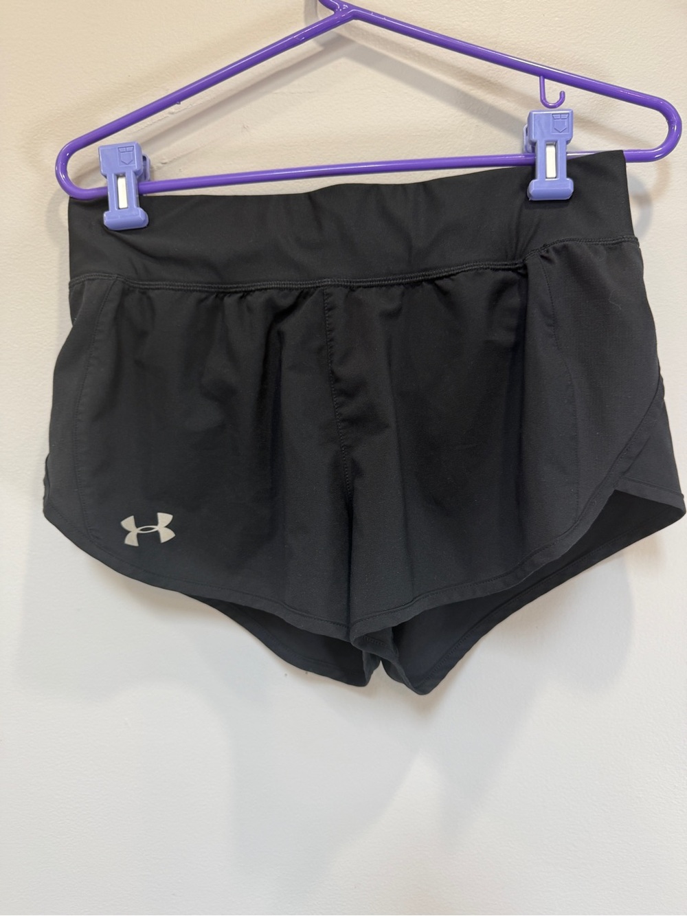 Under Armour Black Women’s Athletic Running Shorts with Logo